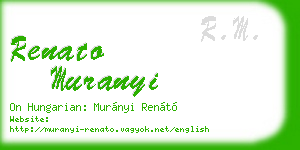 renato muranyi business card