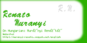 renato muranyi business card